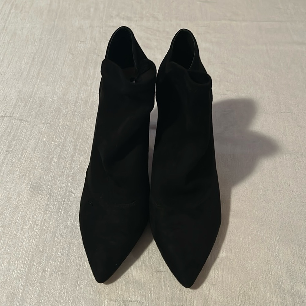 Tahari Pointed Toe Suede Ankle Stilettos